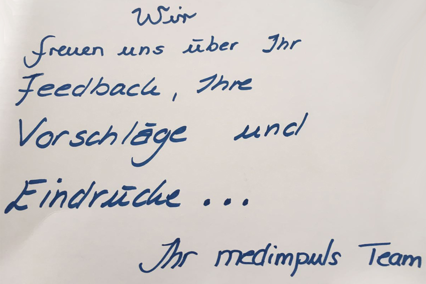 Therapie bestens und fröhliche Atmosphäre